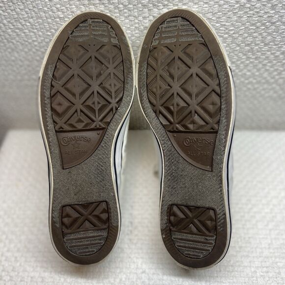 Converse Chuck Taylor All Star White Canvas/Woven Size 9 Great Traction Used - Picture 13 of 14